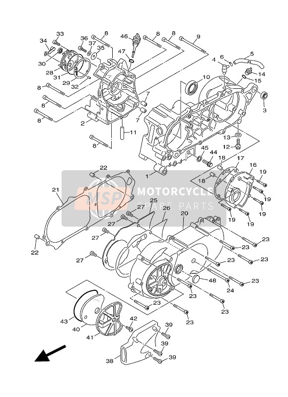 5MHE53710000, Reniflard, Yamaha, 2